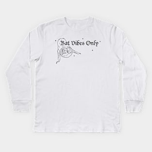 Bat Vibes Only II Kids Long Sleeve T-Shirt